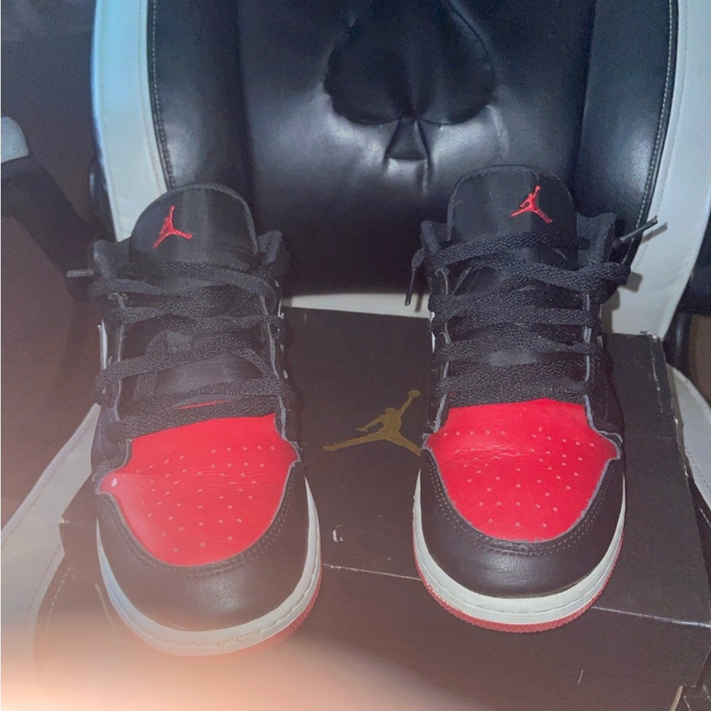 Nike Black and Red Sneakers Classic Design